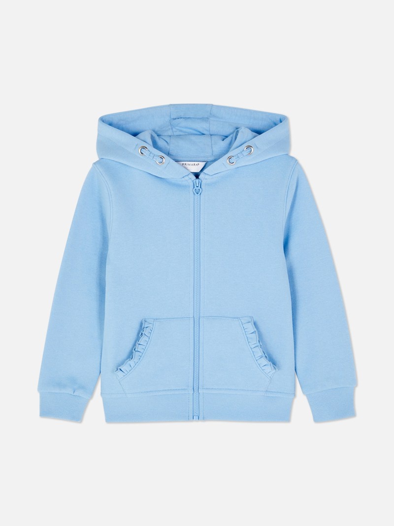 Ropa Primark Ruffle Pocket Zip Hoodie Niños Azules | 9534DFETQ