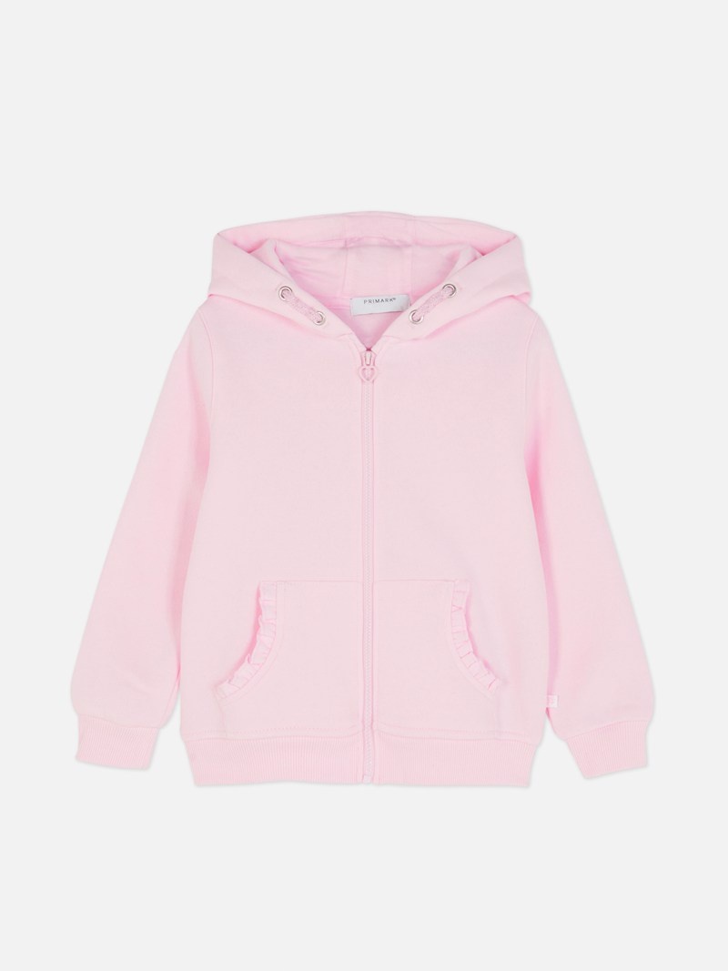 Ropa Primark Ruffled Zip Hoodie Niños Rosas | 0493WQKUA