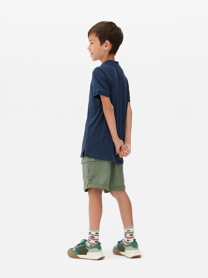 Ropa Primark Slubbed Polo Niños Azul Marino | 1805NQIHR