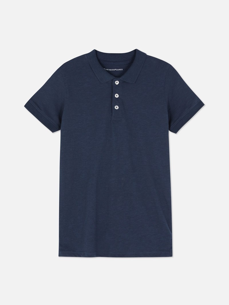 Ropa Primark Slubbed Polo Niños Azul Marino | 1805NQIHR