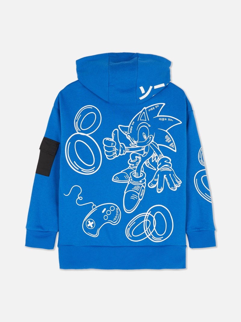 Ropa Primark Sonic The Hedgehog HalfZip Hoodie Niños Azules | 2951AWVME