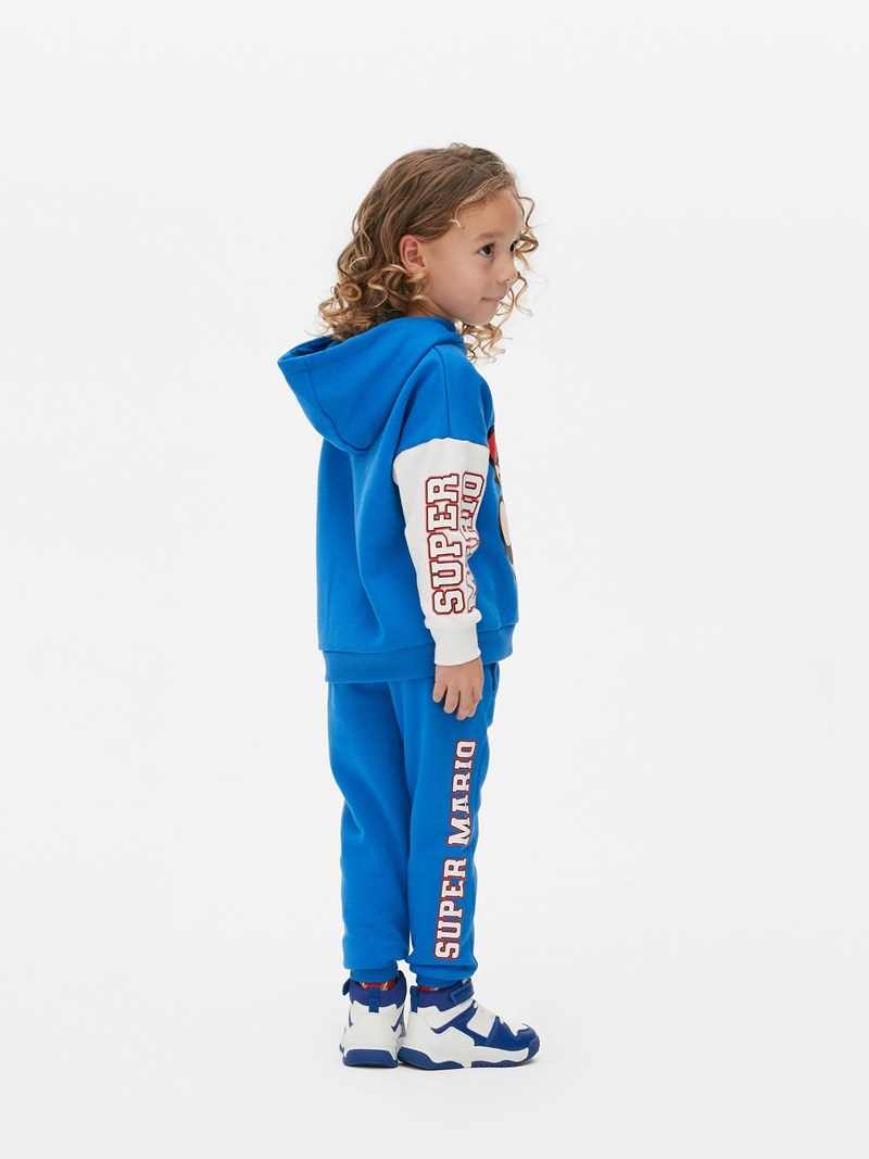 Ropa Primark Super Mario Print Hoodie Niños Azules | 6451TFSKV