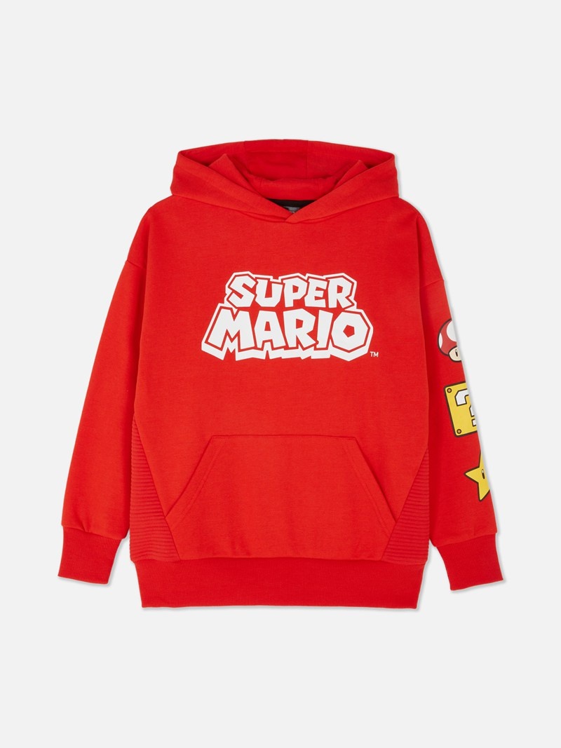 Ropa Primark Super Mario World Print Hoodie Niños Rojas | 9506WUJZL