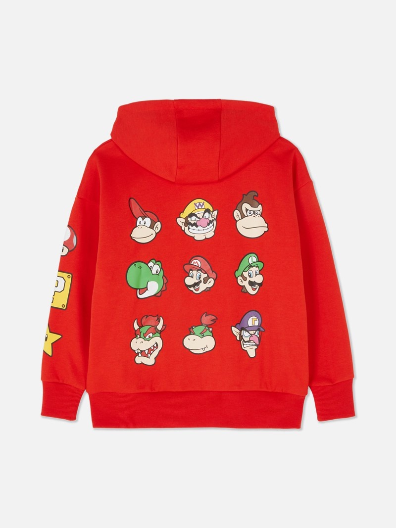 Ropa Primark Super Mario World Print Hoodie Niños Rojas | 9506WUJZL