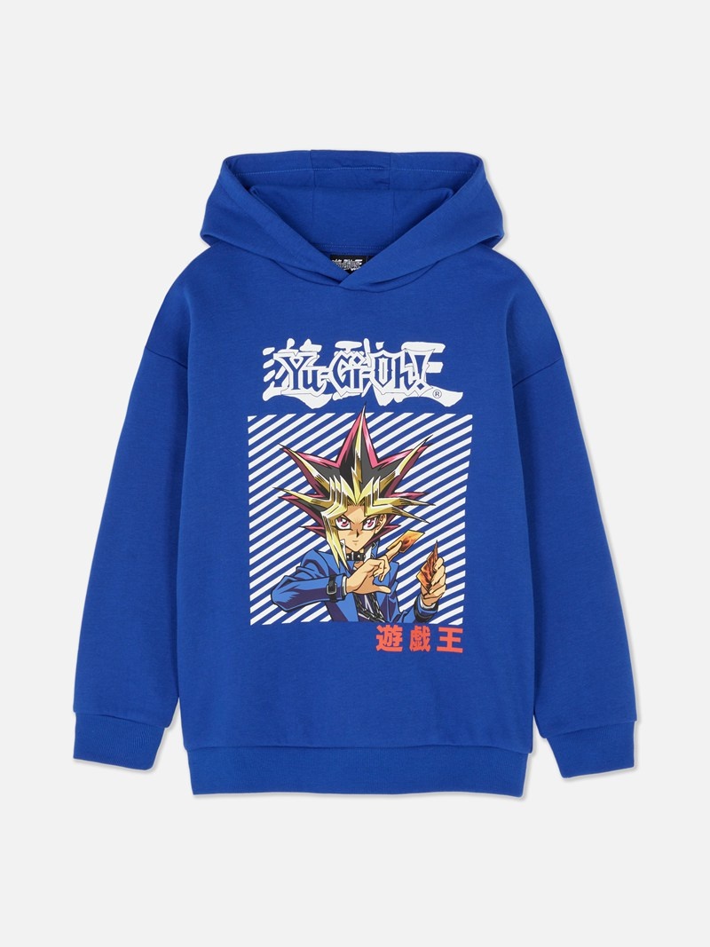 Ropa Primark YuGiOh! Print Hoodie Niños Azules | 5328THRAE