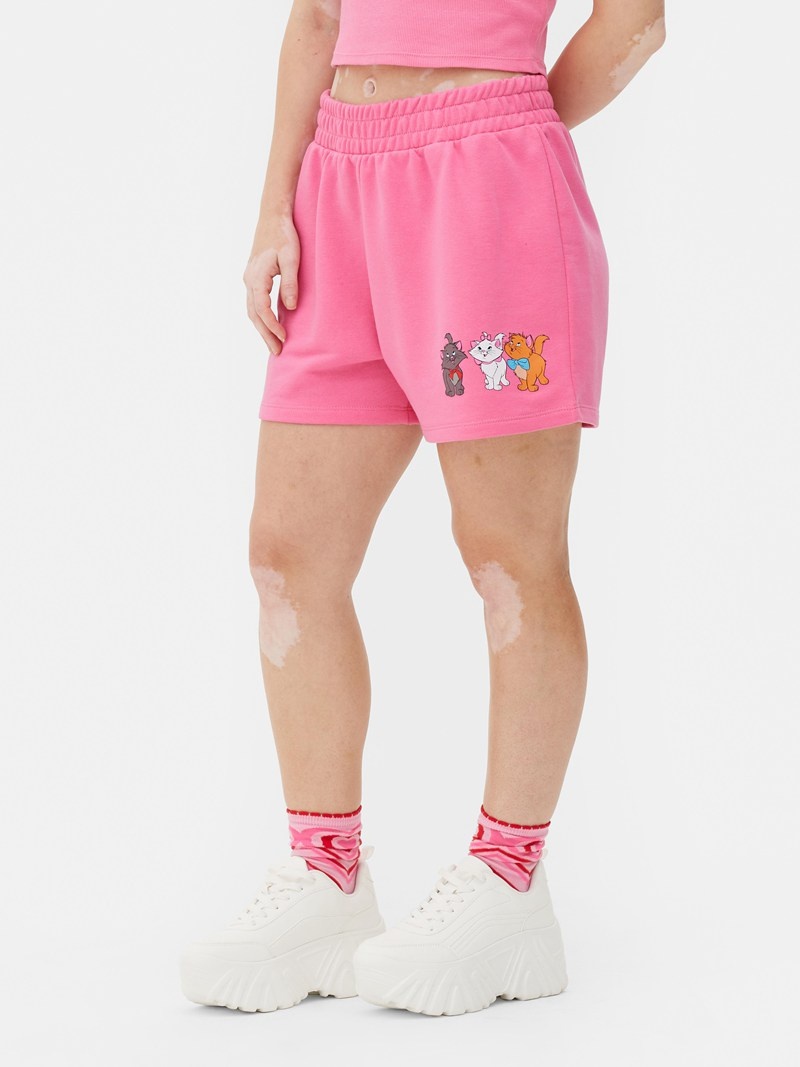 Short Primark Disney's The Aristocats Lounge Mujer Rosas | 8591TBHEM