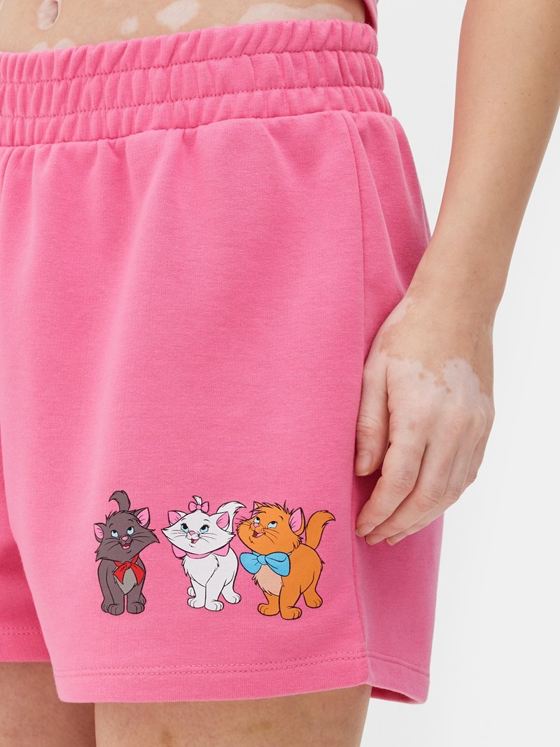 Short Primark Disney's The Aristocats Lounge Mujer Rosas | 8591TBHEM