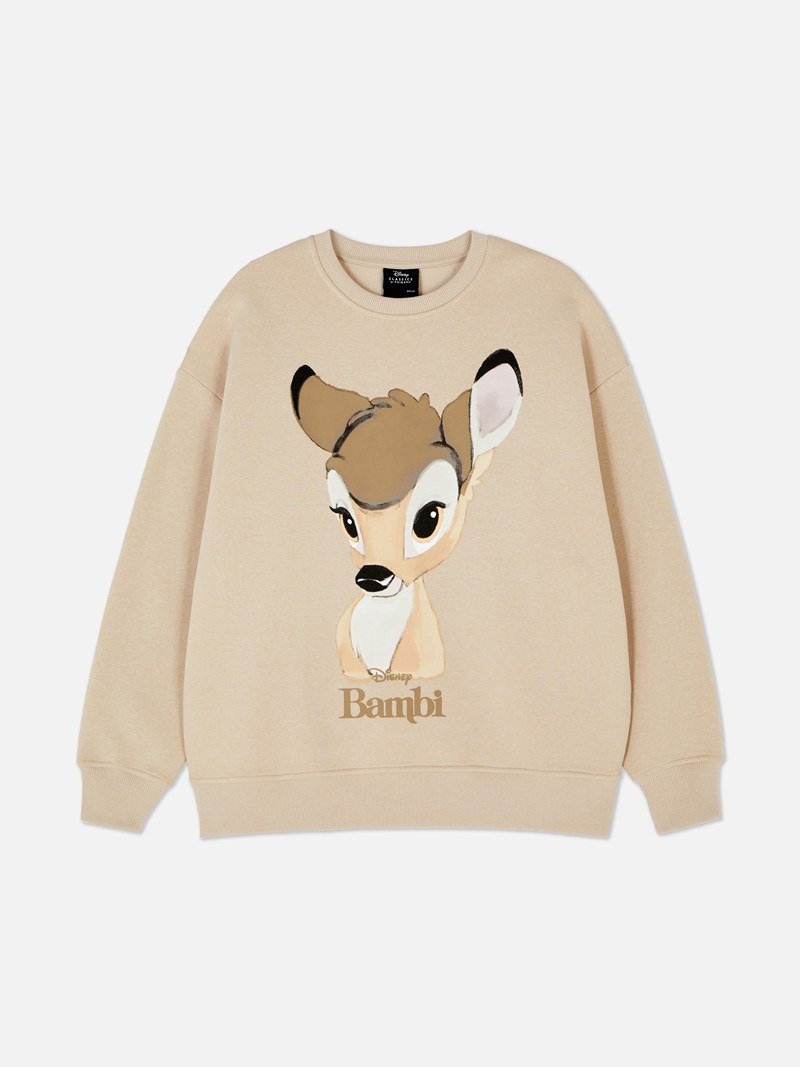 Sudaderas Primark Disney’s Bambi Oversized Sweat Mujer Marrones | 9235HGCFD