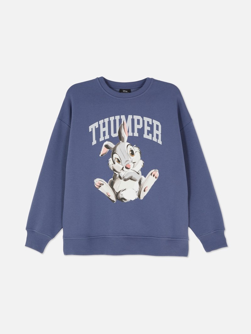 Sudaderas Primark Disney’s Bambi Thumper Oversized Sweat Mujer Azules | 3514IAKJZ