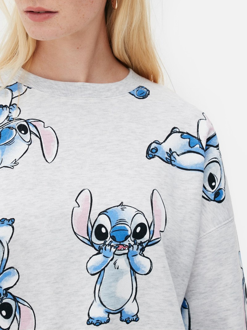 Sudaderas Primark Disney’s Lilo and Stitch Sweat Mujer Gris | 0781NACED