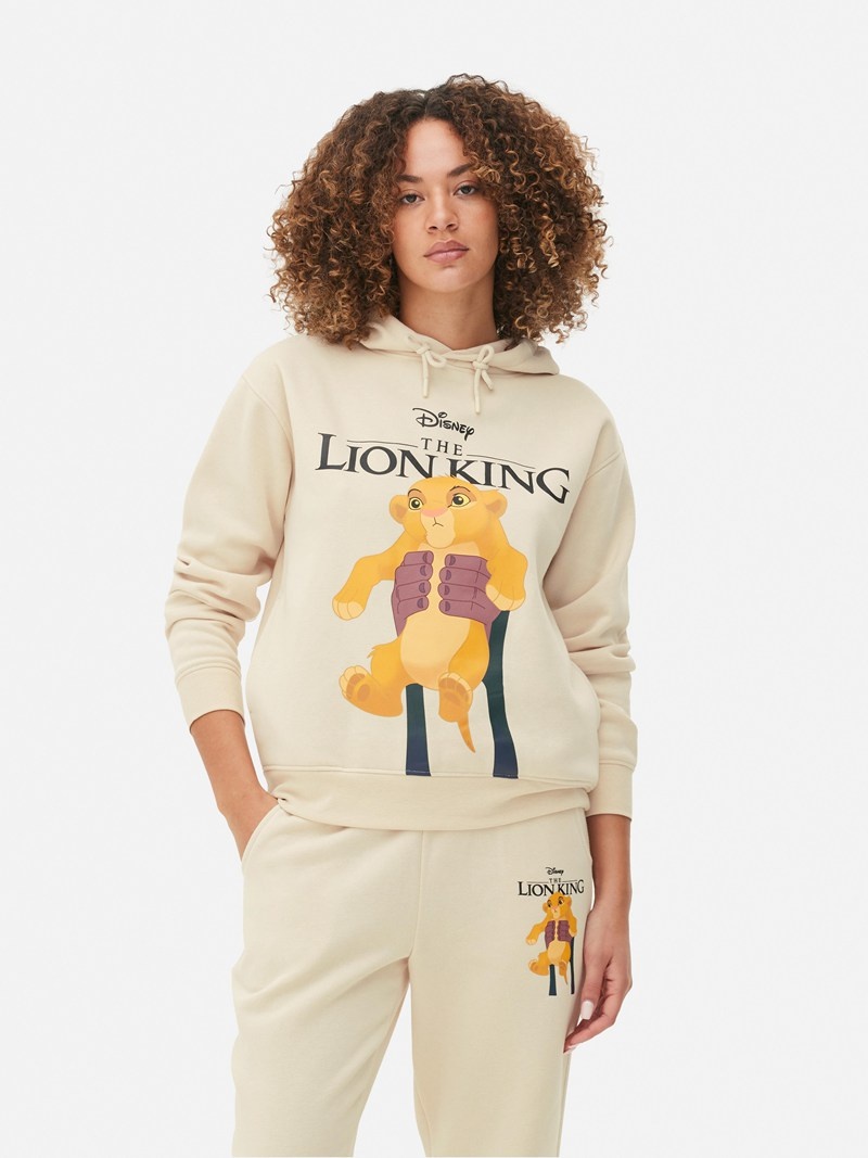 Sudaderas Primark Disney's Lion King Simba Hoodie Mujer Beige | 2983QCXWH