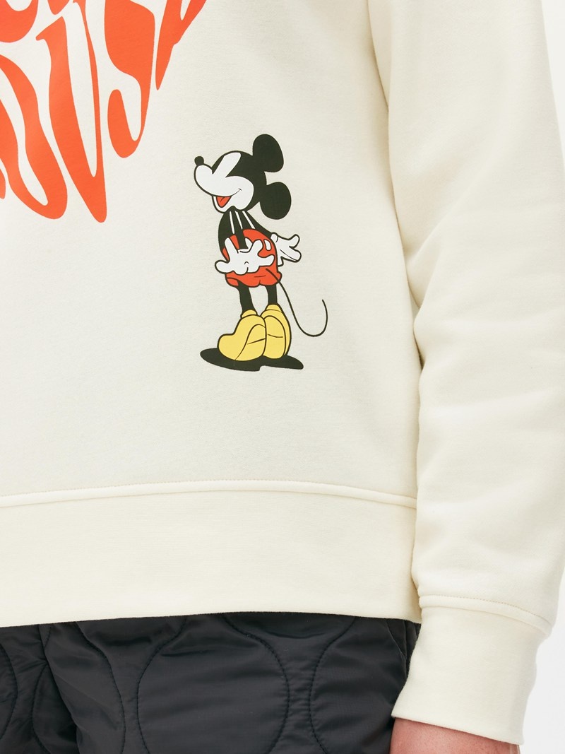 Sudaderas Primark Disney’s Mickey Mouse Love Heart Sweat Mujer Blancas | 6278KOETW