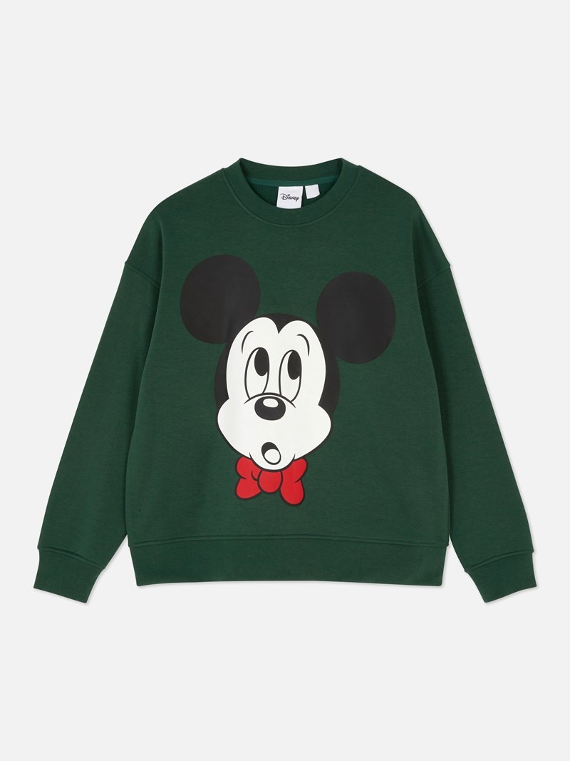 Sudaderas Primark Disney's Mickey Mouse Sweat Mujer Verde | 7396TBHXZ