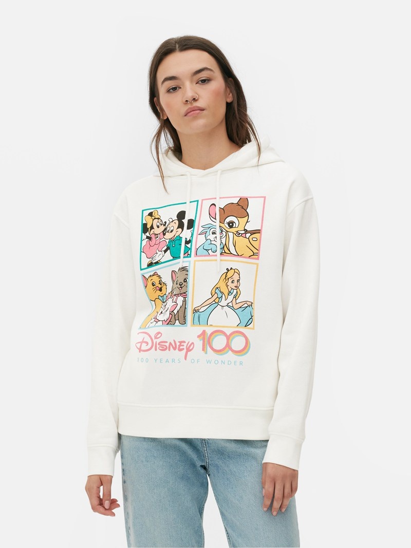 Sudaderas Primark Disney's Originales Character Collage Hoodie Mujer Blancas | 7914GALKB