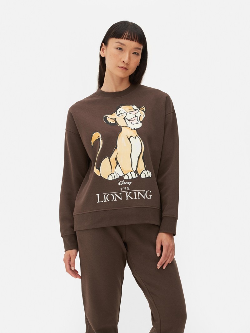 Sudaderas Primark Disney's The Lion King Estampadas Sweat Mujer Marrones | 9403HQMDI