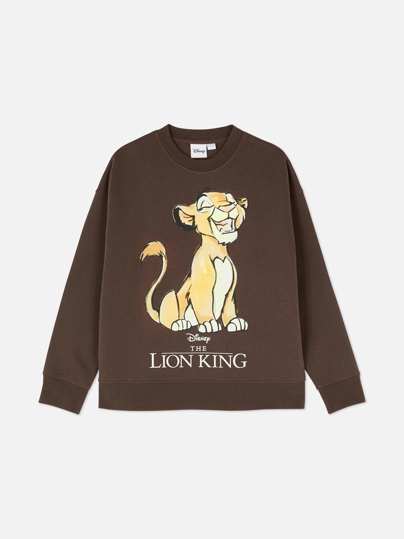 Sudaderas Primark Disney's The Lion King Estampadas Sweat Mujer Marrones | 9403HQMDI