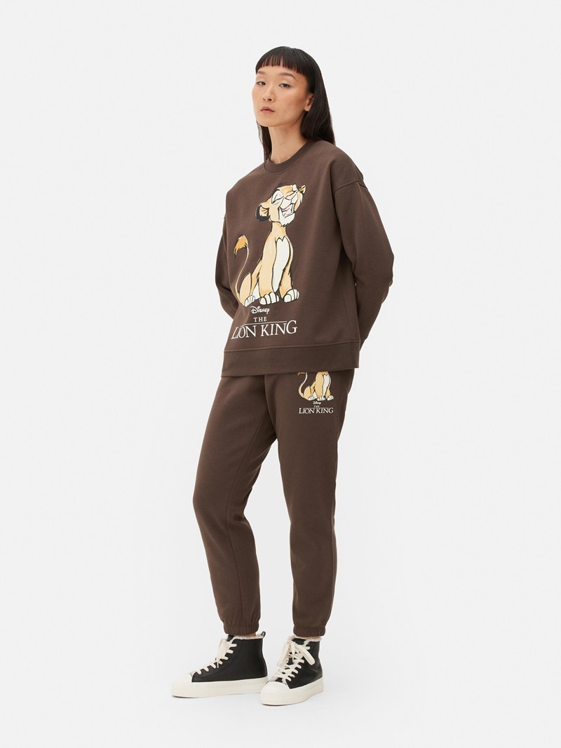 Sudaderas Primark Disney\'s The Lion King Estampadas Sweat Mujer Marrones | 9403HQMDI