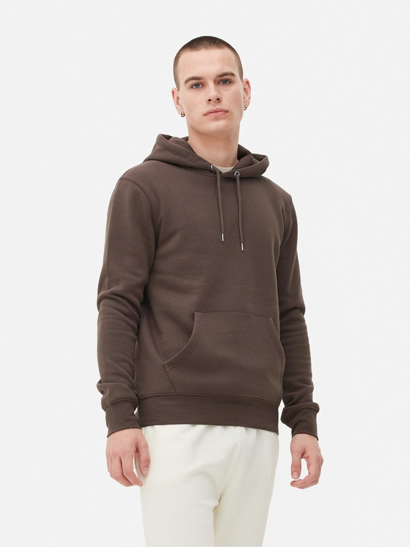 Sudaderas Primark Drawstring Hoodie Hombre Marrones | 7046ZSQRV