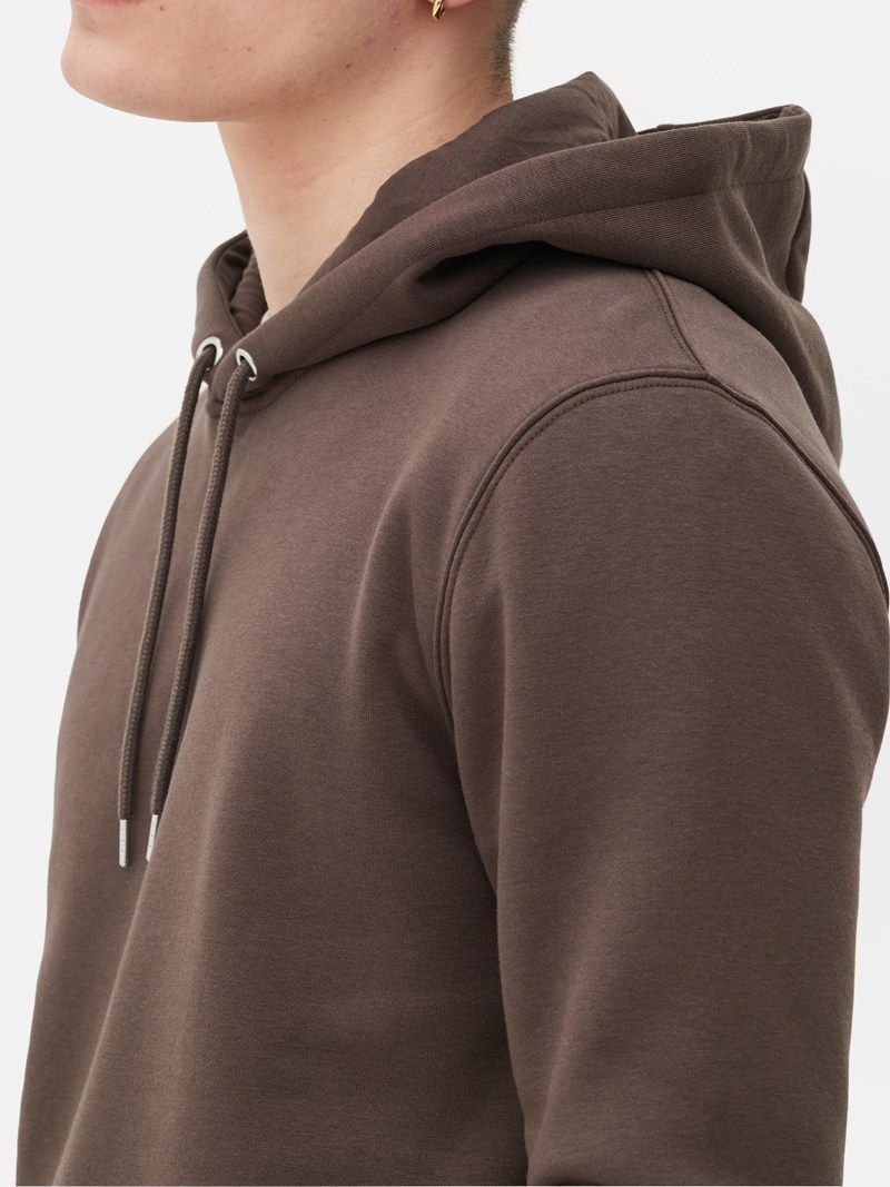 Sudaderas Primark Drawstring Hoodie Hombre Marrones | 7046ZSQRV