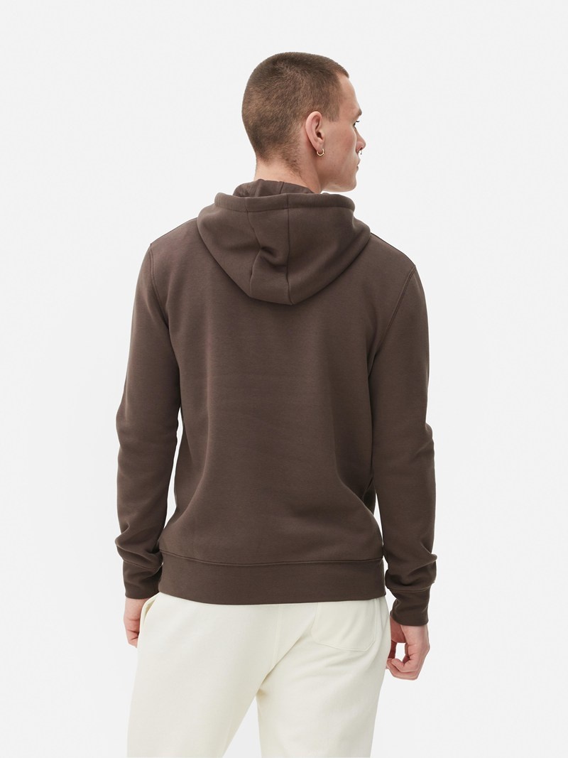 Sudaderas Primark Drawstring Hoodie Hombre Marrones | 7046ZSQRV