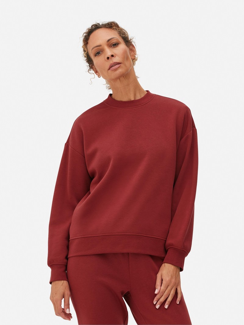 Sudaderas Primark Essential Crew Neck Sweat Mujer Rojas | 3720THRAN