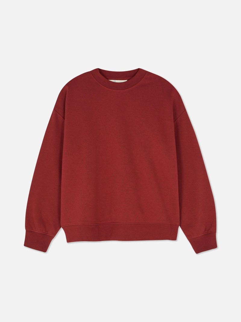 Sudaderas Primark Essential Crew Neck Sweat Mujer Rojas | 3720THRAN