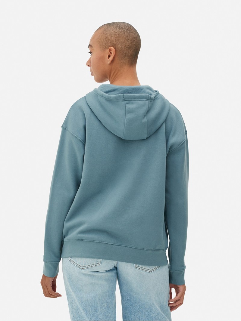 Sudaderas Primark Essential Hoodie Mujer Azules | 6124ZIANP