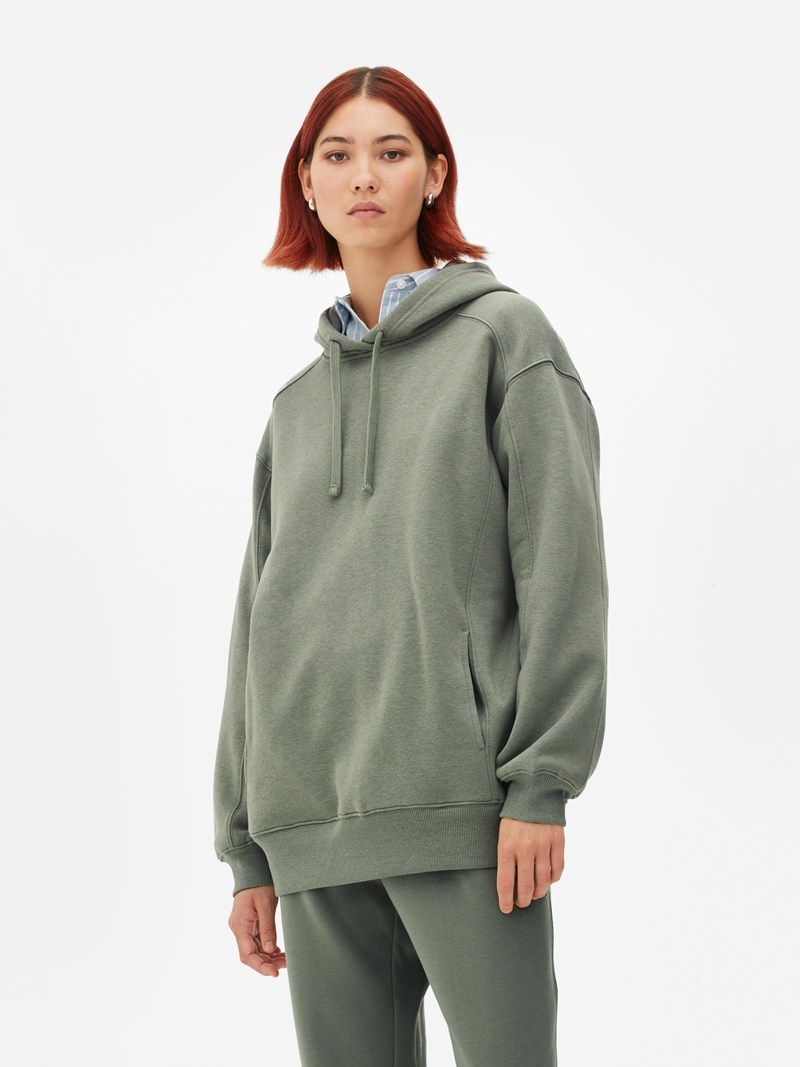 Sudaderas Primark Essential Oversized Hoodie Mujer Verde Oliva | 9071UQRSN