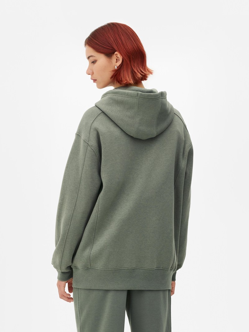 Sudaderas Primark Essential Oversized Hoodie Mujer Verde Oliva | 9071UQRSN