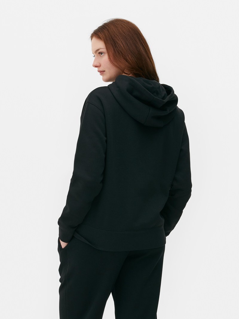 Sudaderas Primark Essential Pullover Hoodie Mujer Negras | 1742THAGJ