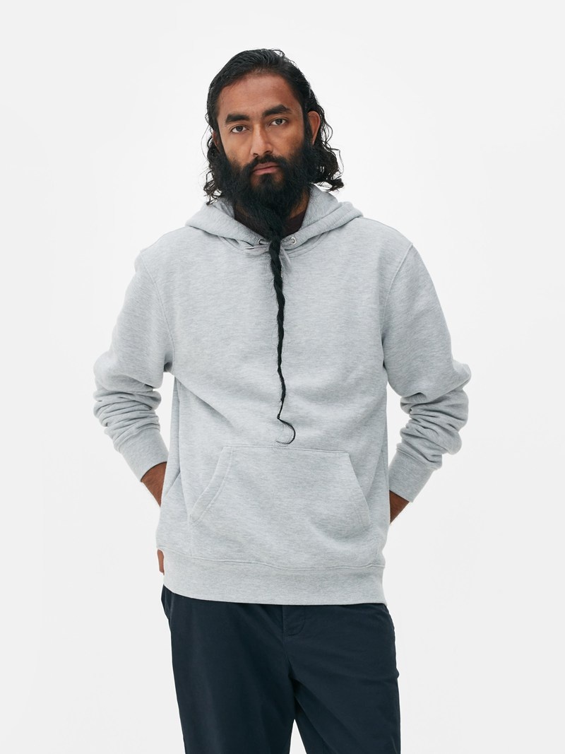 Sudaderas Primark Essential Regular Fit Hoodie Hombre Gris | 4235CRGJD