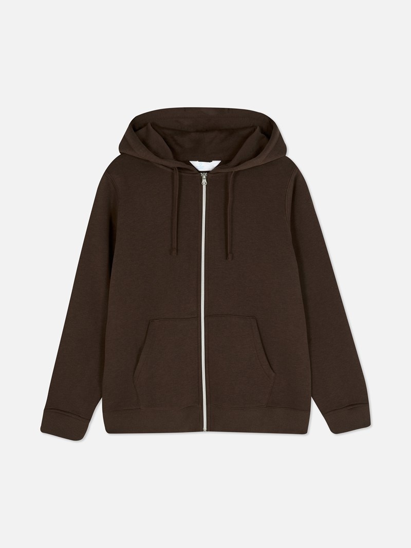 Sudaderas Primark Essential ZipThrough Hoodie Mujer Marrones | 8290PECHR