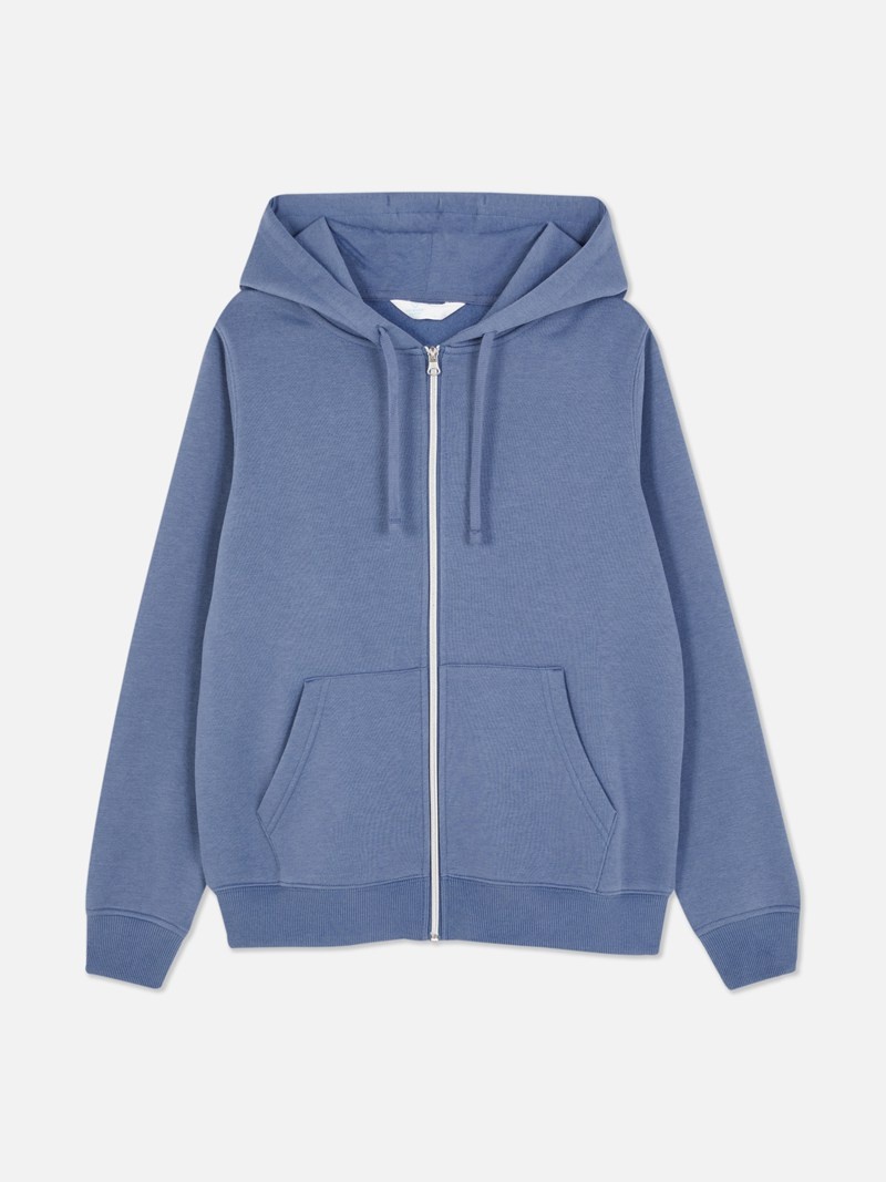 Sudaderas Primark Essential ZipThrough Hoodie Mujer Azules Oscuro | 4207NXUKG