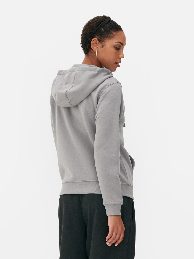 Sudaderas Primark Essential ZipThrough Hoodie Mujer Gris | 1064HFOWK