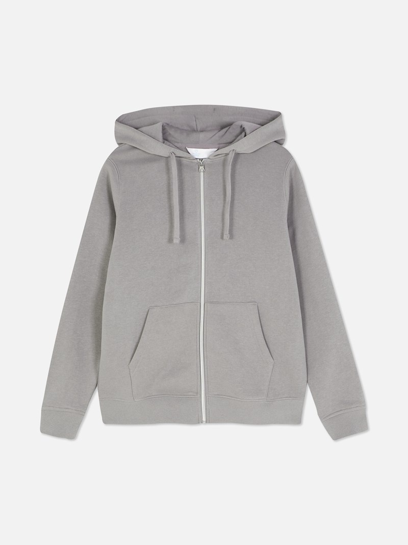 Sudaderas Primark Essential ZipThrough Hoodie Mujer Gris | 1064HFOWK