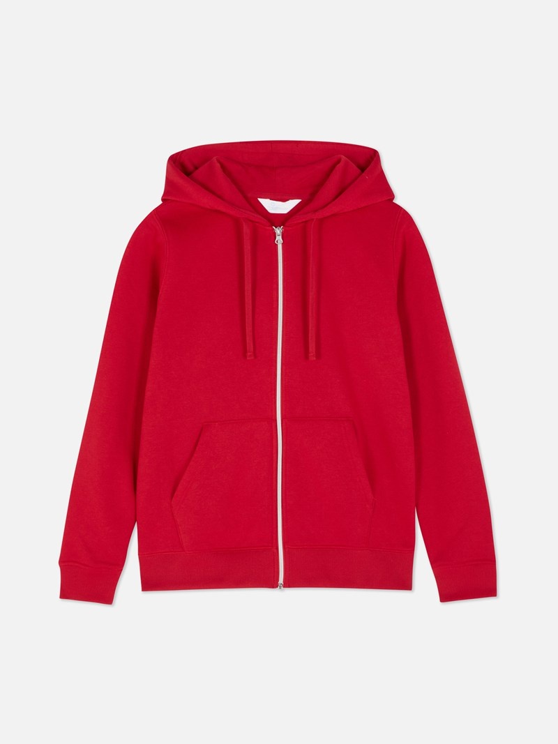 Sudaderas Primark Essential ZipThrough Hoodie Mujer Rojas | 0158PAMDL