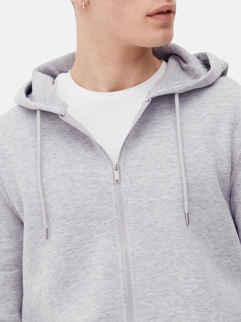 Sudaderas Primark Essential ZipThrough Hoodie Hombre Gris | 8920USOTC