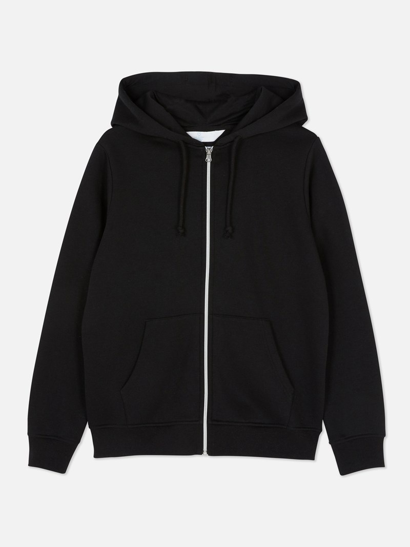 Sudaderas Primark Essential ZipUp Hoodie Mujer Negras | 9645SEDQV