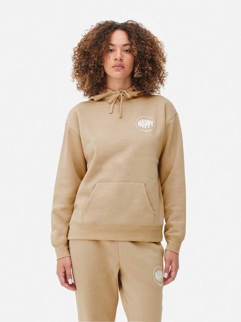 Sudaderas Primark Estampadas Drawstring Hoodie Mujer Marrones | 3071QTWSN