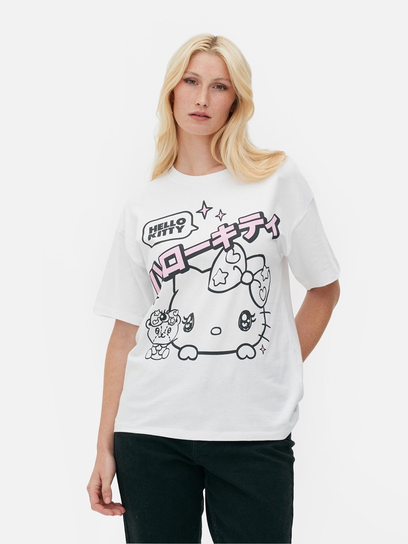 Sudaderas Primark Hello Kitty Estampadas Mujer Blancas | 7235CMVIO