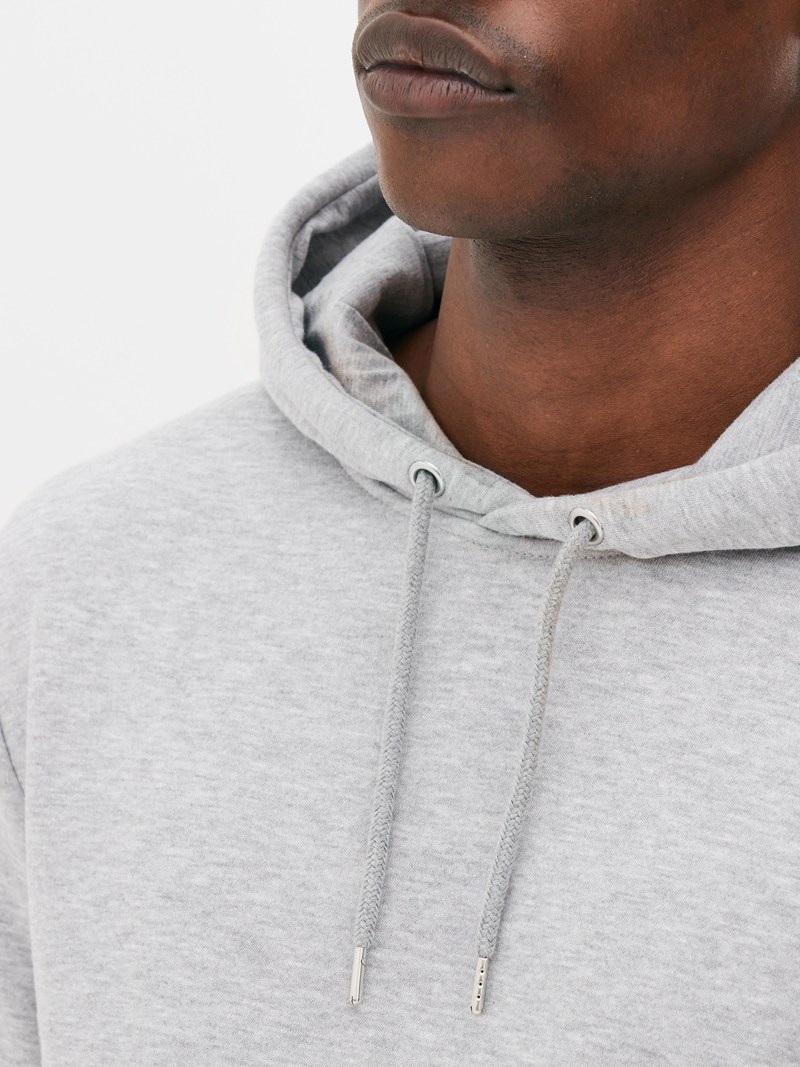 Sudaderas Primark Long Sleeve Drawstring Hoodie Hombre Gris | 3042HZQYN