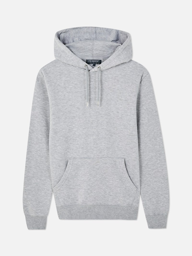 Sudaderas Primark Long Sleeve Drawstring Hoodie Hombre Gris | 3042HZQYN