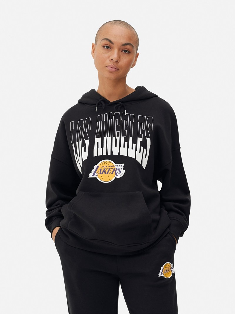 Sudaderas Primark NBA Los Angeles Lakers Oversized Hoodie Mujer Gris | 8409KUVBE