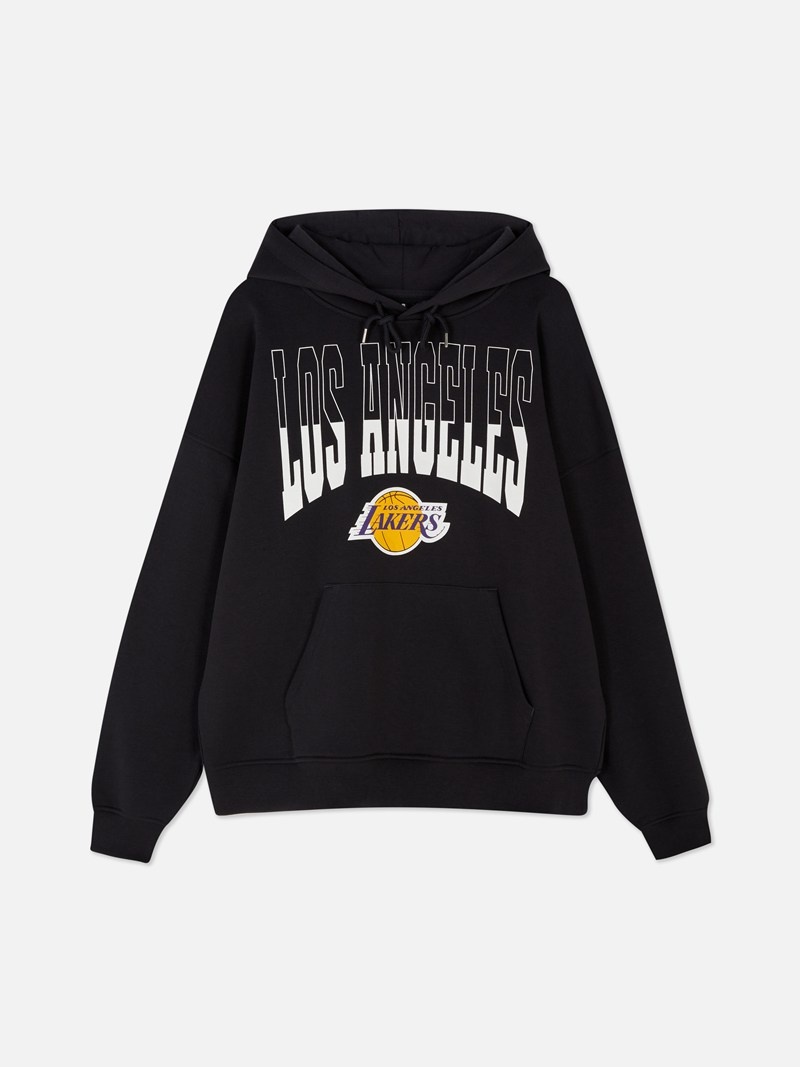 Sudaderas Primark NBA Los Angeles Lakers Oversized Hoodie Mujer Gris | 8409KUVBE