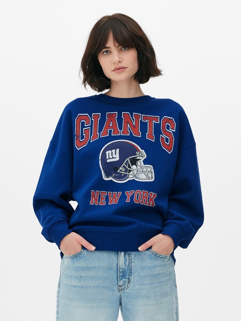 Sudaderas Primark NFL New York Giants Sweat Mujer Azules | 1496LRWJF