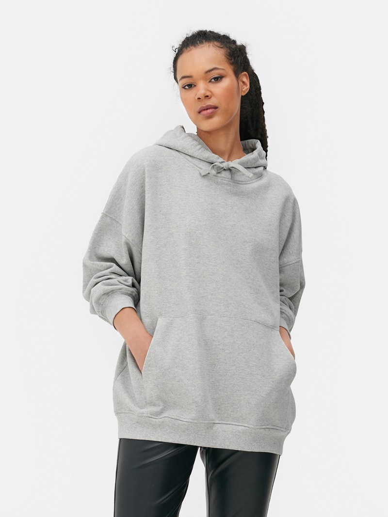 Sudaderas Primark Oversized Pullover Hoodie Mujer Gris | 1035YVHUA