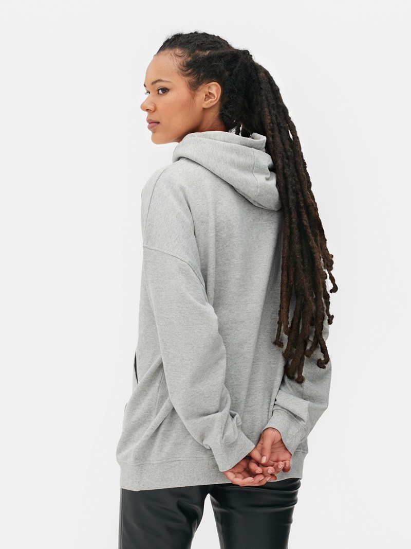 Sudaderas Primark Oversized Pullover Hoodie Mujer Gris | 1035YVHUA