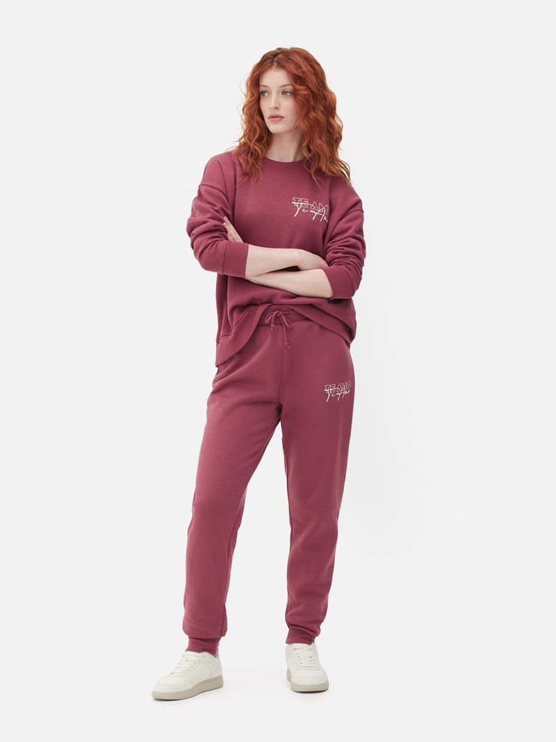 Sudaderas Primark Printed Sweat Mujer Rojas | 5892JOZSF