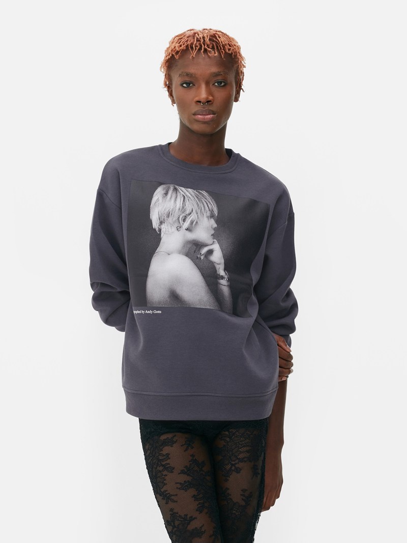 Sudaderas Primark Rita Ora Oversized Sweat Mujer Gris | 8950USPDM