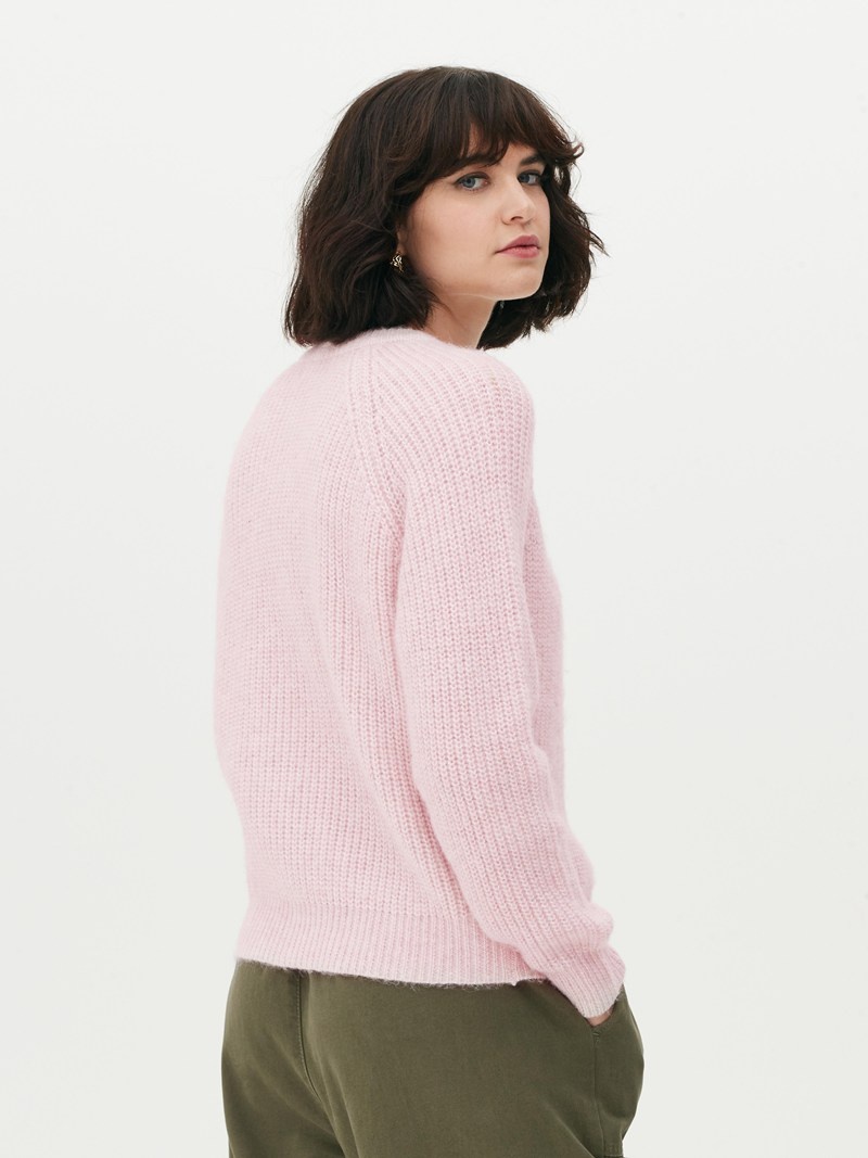 Suéteres Primark Acanalado Cardigan Mujer Rosas | 0736TMSHY